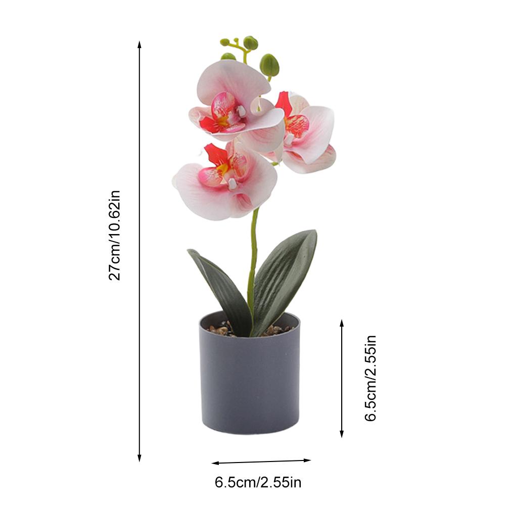 Beautiful Simulation Flower Arrangement Garden Decoration Artificial Orchid Easy Maintenance High-quality Materials