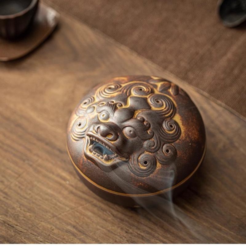 Retro Fabulous Wild Beast Incense Burners Dragon Incense Holder Incense Burner Sandalwood Censer Home Decor Decoration Craft