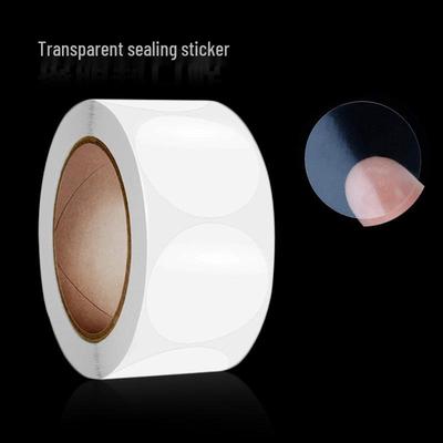 500 Transparent Round Self-Adhesive Sealing Stickers Roll - 2.5CM Gift Packaging Labels.