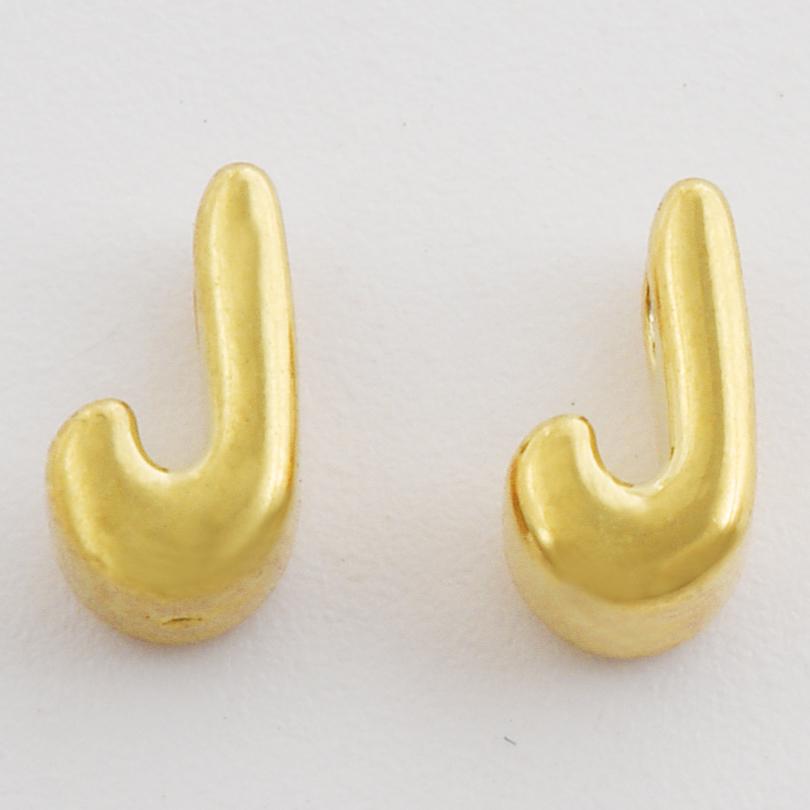 3/6pcs Real Gold Plated A-Z Stainless Steel Beads For Jewelry Making Supplies 2mm Hole Spacer/Loose Bead DIY Handmade Materials