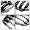2PCS Gloss Black Front Kidney Grille Grill Fit BMW X1 F48 F49 2016-2018