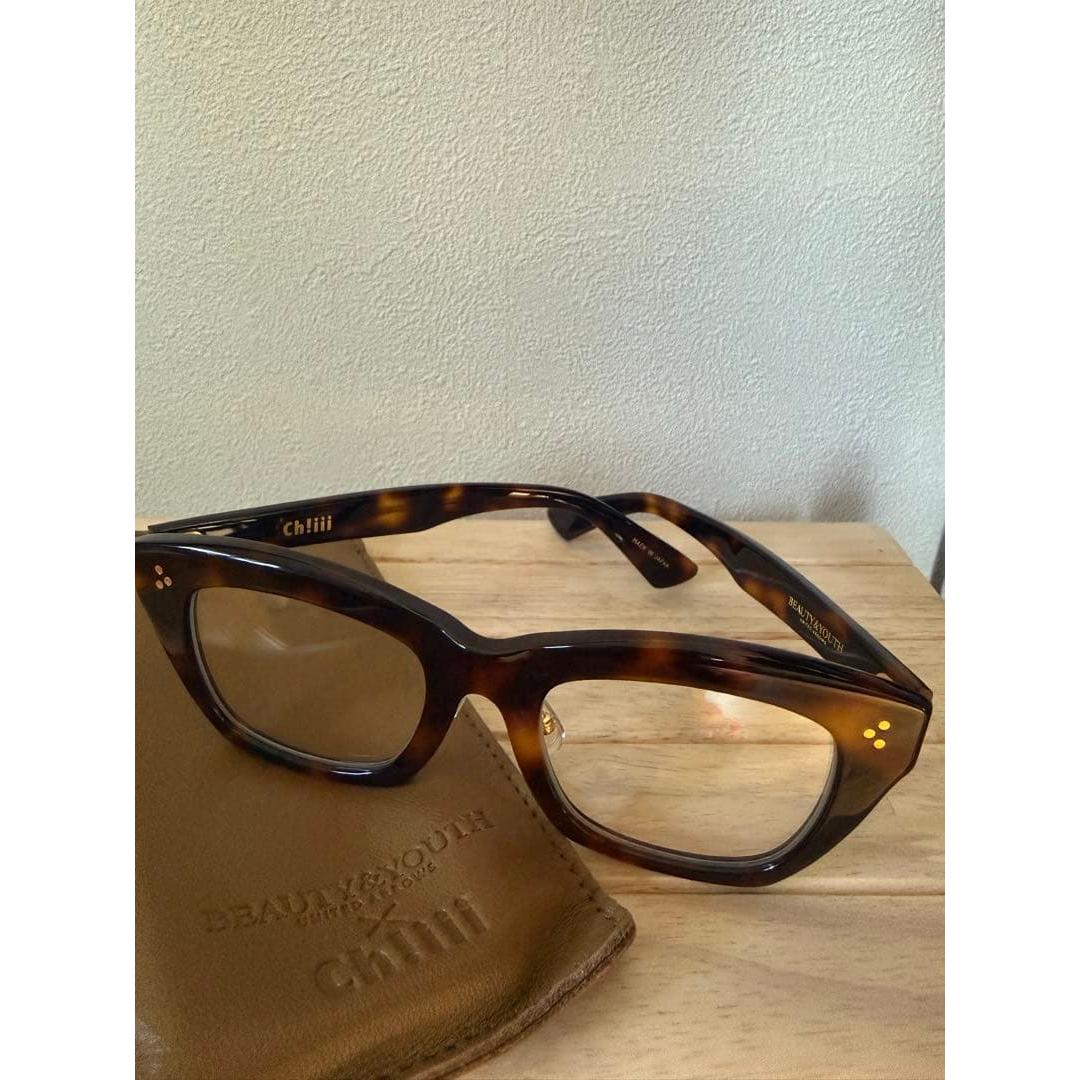 Used chiiii Kaneko glasses chiiiibag BEAUTY&YOUTH Tortoise glasses
