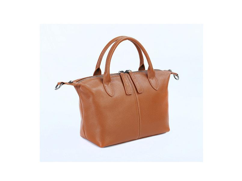 New Fashion Women's Genuine Leather Single Shoulder Crossbody Bag - Top Layer Cowhide Dumpling Design