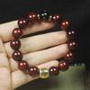12mm Single Loop Zambia Blood Sandalwood Beaded Bracelet Ethnic Style Unisex Simple Wooden Hand Jewelry Gift Ornament