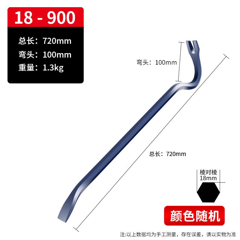 Industrial Grade Hexagonal Pry Bar & Nail Puller