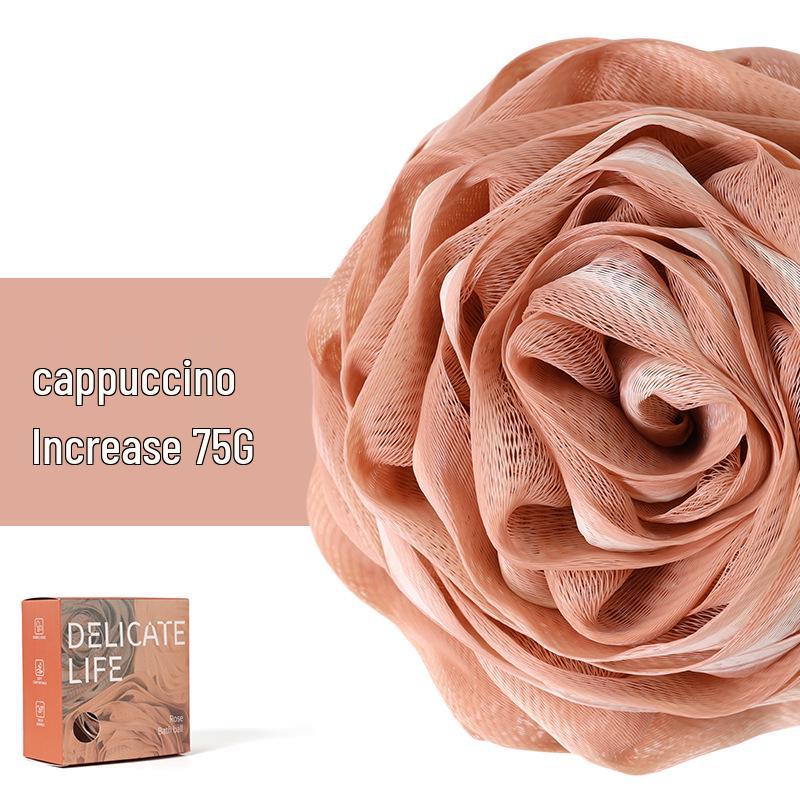 Luxurious Rose Bath Bomb for Women - Dense Foam, Non-Dispersing, with Large Bath Towel.