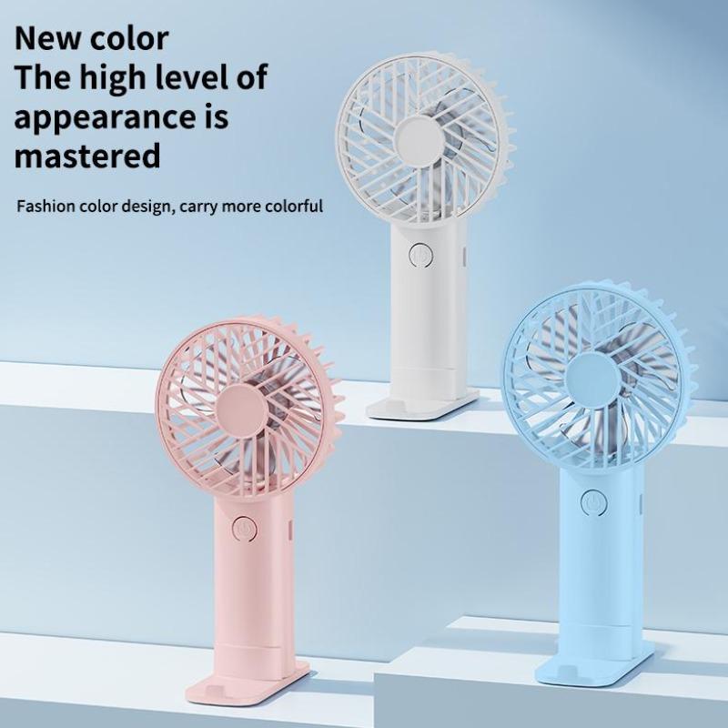 Mini USB Charging Handheld Fan Desktop Small Fan With Mobile Phone Holder Portable And Simple Outdoor Small Fan