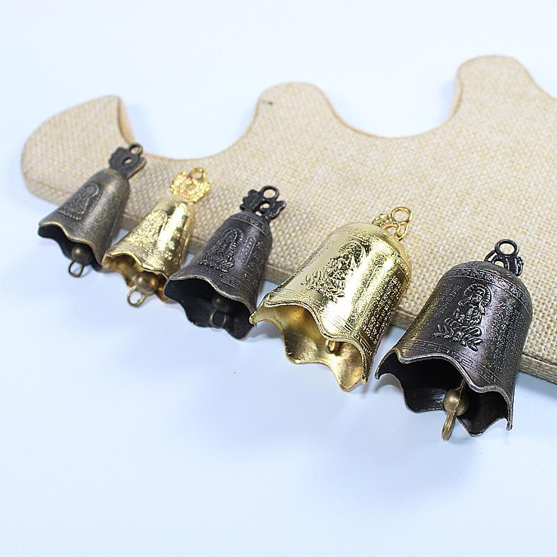 Retro-Friedensglocke aus Bronzelegierung – Anhänger zum Aufhängen im Auto für Glück und selbstgemachten Schmuck