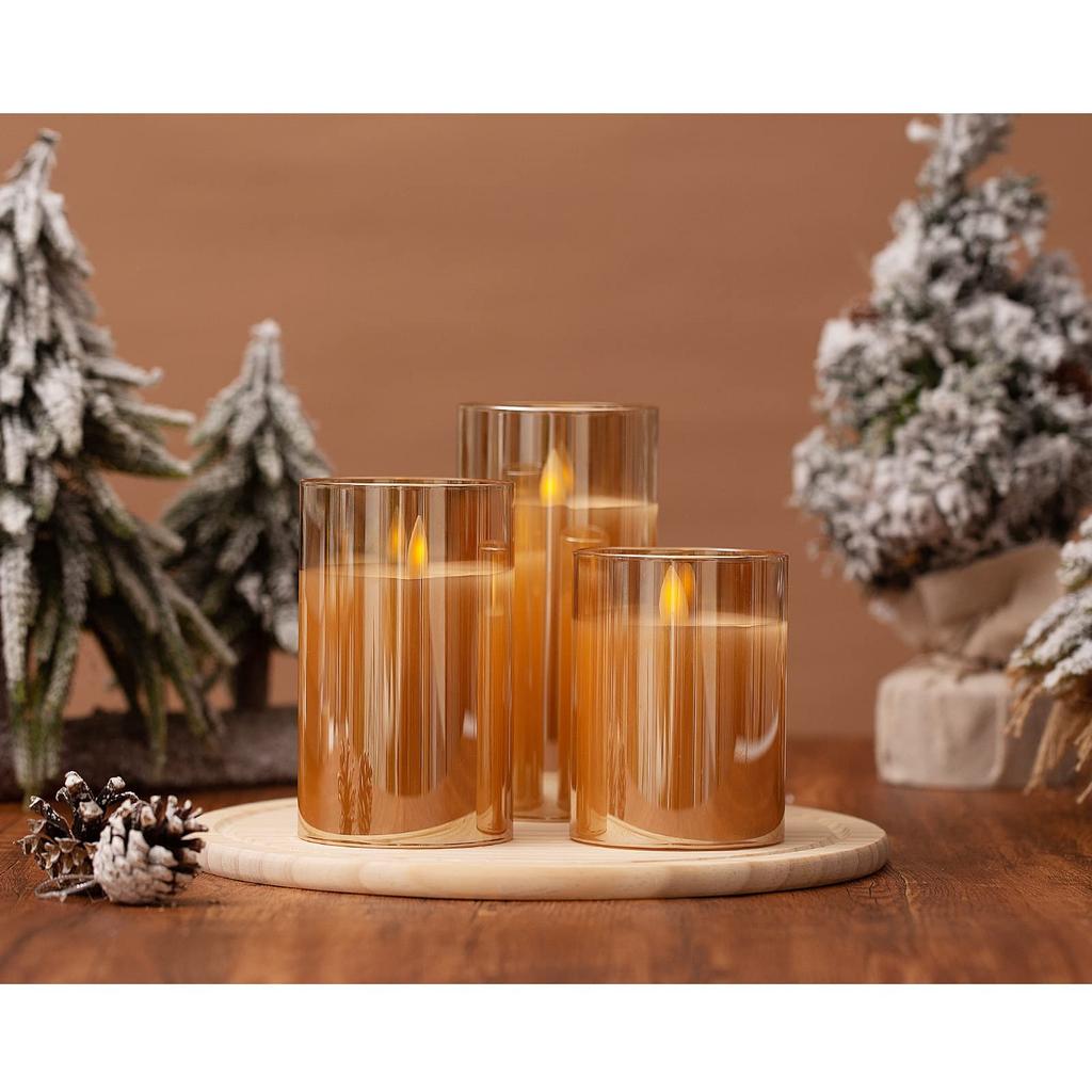 MELEJIA LED Candle Fluctuating Candle Battery LED Energy Dedicated Remote Control Warm Flickering LED Ceiling Light of Light, Candle, Bath, Operated,