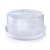 12 Inch Clear Cake Carrier with 2 Pack 9 Inch Round Non-Stick Carbon Steel Baking Pans Transport Serve Store Desserts