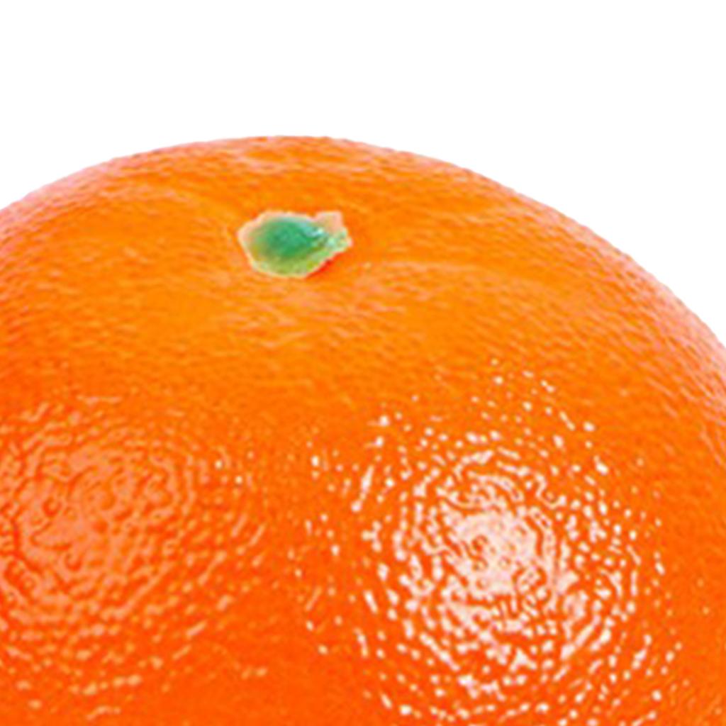 Fruta Artificial ABS Realista Delicada Simulación Artificial Frutas Falsas Atrezo para Fotografía Exhibición Naranja