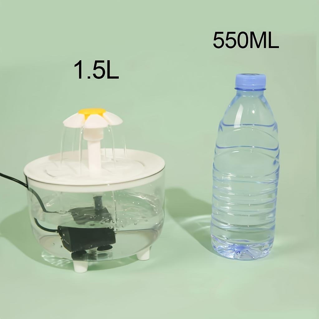 USB Electric Mute 1L Pet Water Fountain Automatic Cat Drink Bowl Filter Pet Drinking Dispenser Drinker For Cats Water Filter