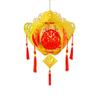 Lint/Gold Foil Spring Festival Red Lantern 3D Spring Festival Hanging Pendant  Party
