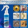 Spray para eliminar óxido de automóviles, manchas de óxido, cuidado del automóvil, spray para eliminar óxido, pulimento limpiador descontaminante de óxido multiusos, superficies metálicas, removedor de óxido