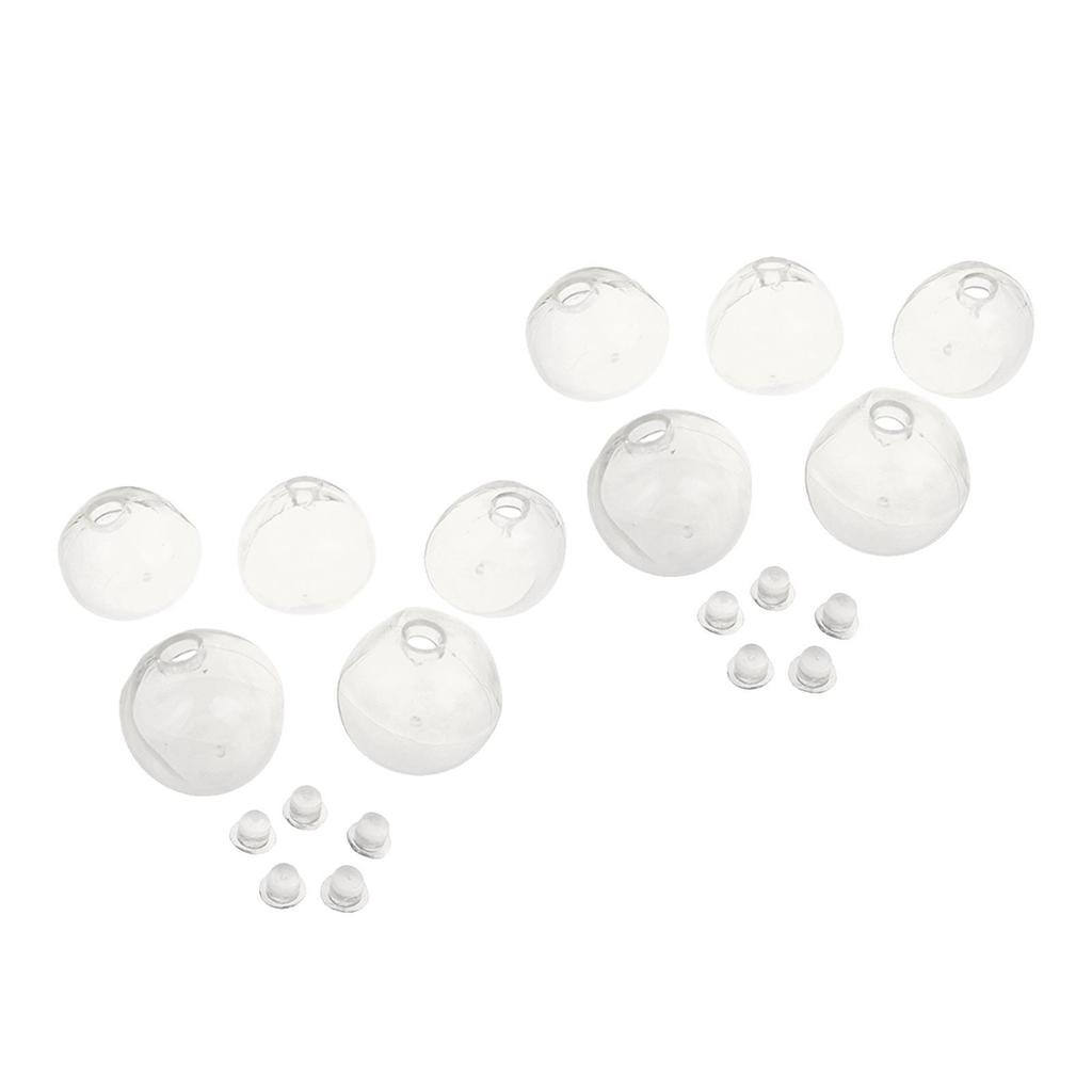 10X Blank Noisy Ball Diy Kit Press Ball Skin For Children Adults Boys Girls Empty Press Ball Skin Containers With Lids