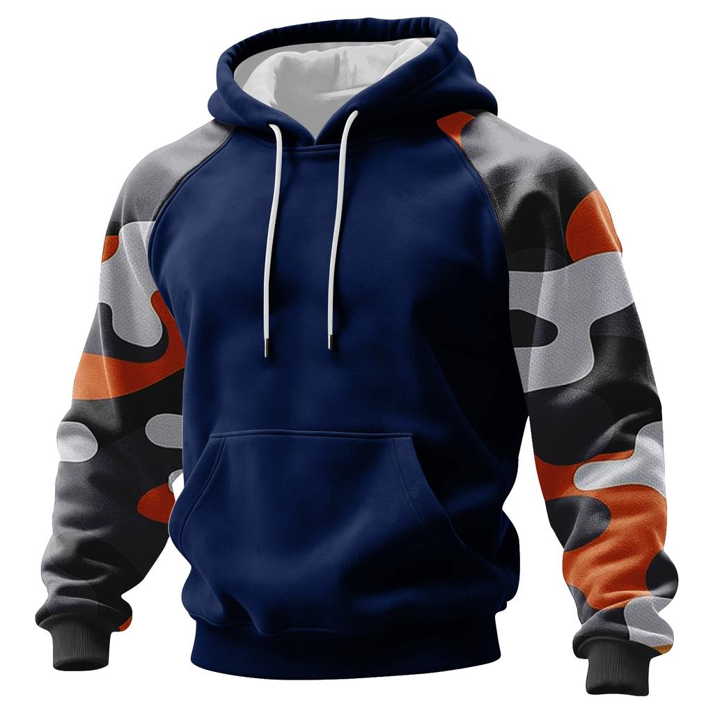 Men's Camouflage Sweatshirt Hoodie Men's Sports Large Size Casual Sweatshirt