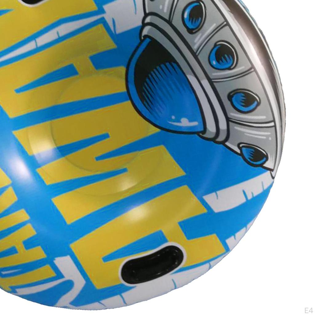 Durable PVC Snow Tube with Easy Inflation and Deflation - Perfect for Outdoor Sledding Skating