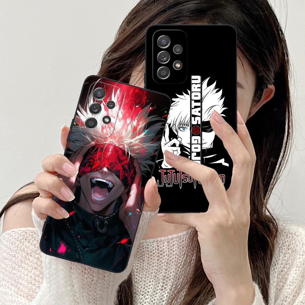 Jujutsu Kaisen Satoru Gojo Phone Case for Samsung Galaxy A56 55 54 53 52 51 36 35 34 23 16 15 5G Colorful Cover Cover Pretty