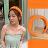Candy-Colored Heightening Sponge Wide-Brimmed Headband Korean Version Candy-Colored Face Wash Hairband Women's Hair Accessories