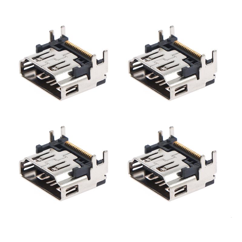 

4Pcs/set Metal Replacement Socket Jack Interface Connector For PS5 Console Repair Parts DIY Accessories Port