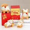 Handmade Resin Lucky Cat Figurine: Cute Desk Decoration and Creative Office Gift 2025
