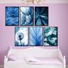 Modern Minimalist Plant Decorative Painting Dandelion Sofa Background Hanging Picture Ins Style Bedside Light Luxury Mural