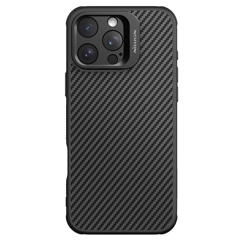 For iPhone 16 Pro Max / 16 Pro Case Nillkin CarboProp Aramid Fiber Case with Stand Camera Case for Magsafe Magnetic Lens Cover