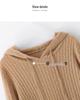 2024 Autumn/Winter Women's Cable Knit Cashmere Hoodie: Loose-Fit Fashion Pullover