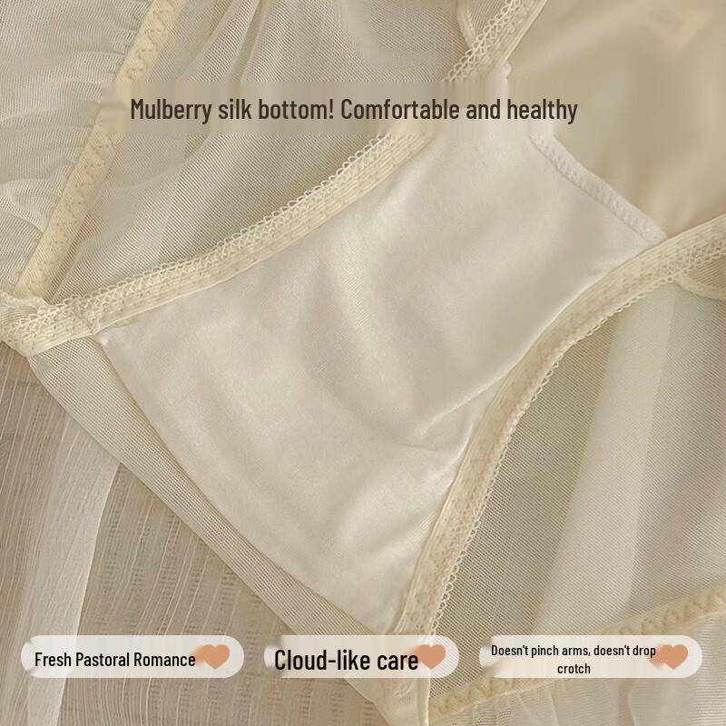 Urban Beauty Lace Ruffled Anti-bacterial Women's Briefs (3-Pack)