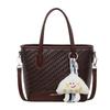 Women's bag large capacity versatile tote bag summer sense trend woven commuter shoulder bag