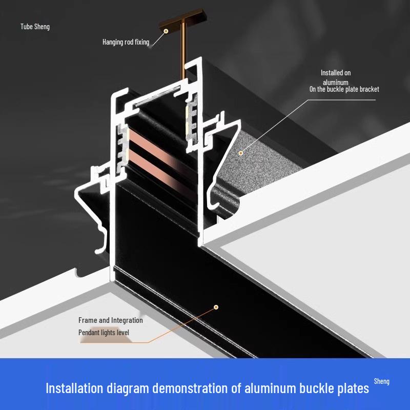 Magnetic Honeycomb Track Light for Kitchen & Living Room Ceilings
