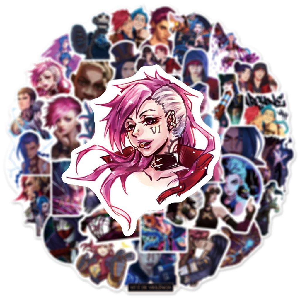 50PCS Sticker Laptop Ledger Skateboard Helmet Waterproof Sticker