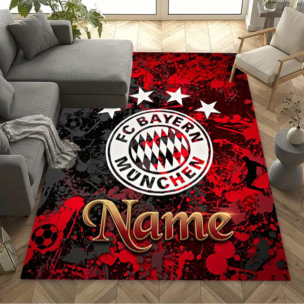 Bayern Munich Soccer Art Floor Rug Office Rug Suitable for Kitchen Living Rooms Outdoor Study room Antislip Carpet Anime Office Decor