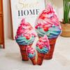 Simulation Cartoon Ice Cream Cone Pillow Plush Toy Ice Cream Doll Children's Props Ornaments Sofa Cushion