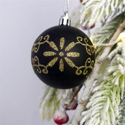 44Pcs Christmas Balls 3-6cm Painted Xmas Tree Ball Ornaments with Hanging Ropes for Christmas Party Decor