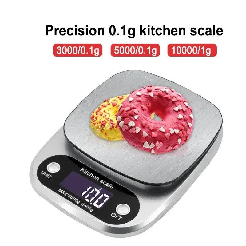 New Reliable, High-Precision Stainless Steel Baking Scale with LCD Display for Accurate and Consistent Measurements - Ensures Pe