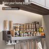 No-Drill Wall-Mounted Kitchen Organizer Rack