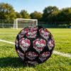 1pc Skulls Wire Heart Theme Soccer Ball Football, Size 5, Lightweight PVC, Outdoor Training Soccer Ball,Gift C6517