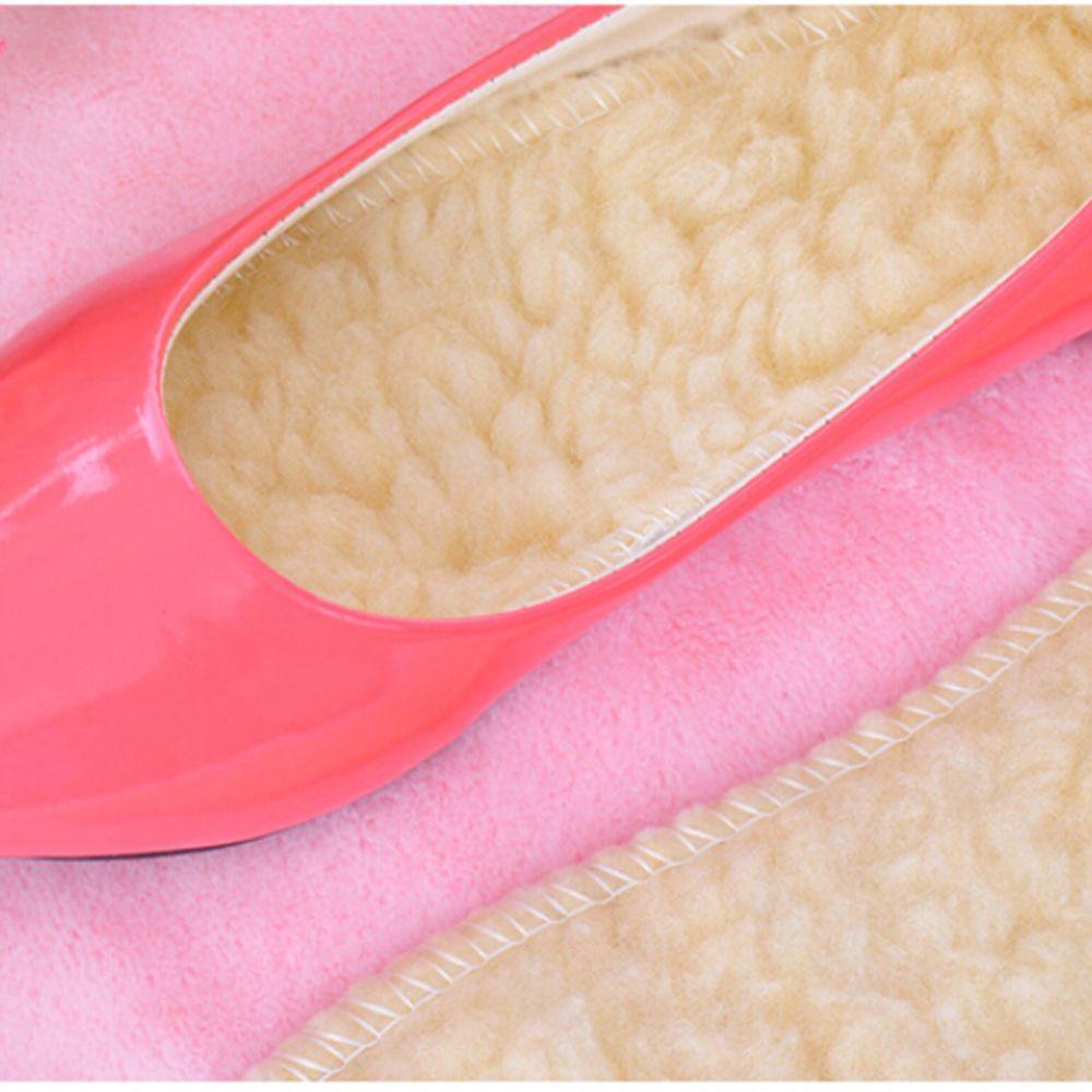 1 Pair Winter Soft Boots Warm Insoles Shoes Insert Fleece Pads Wool