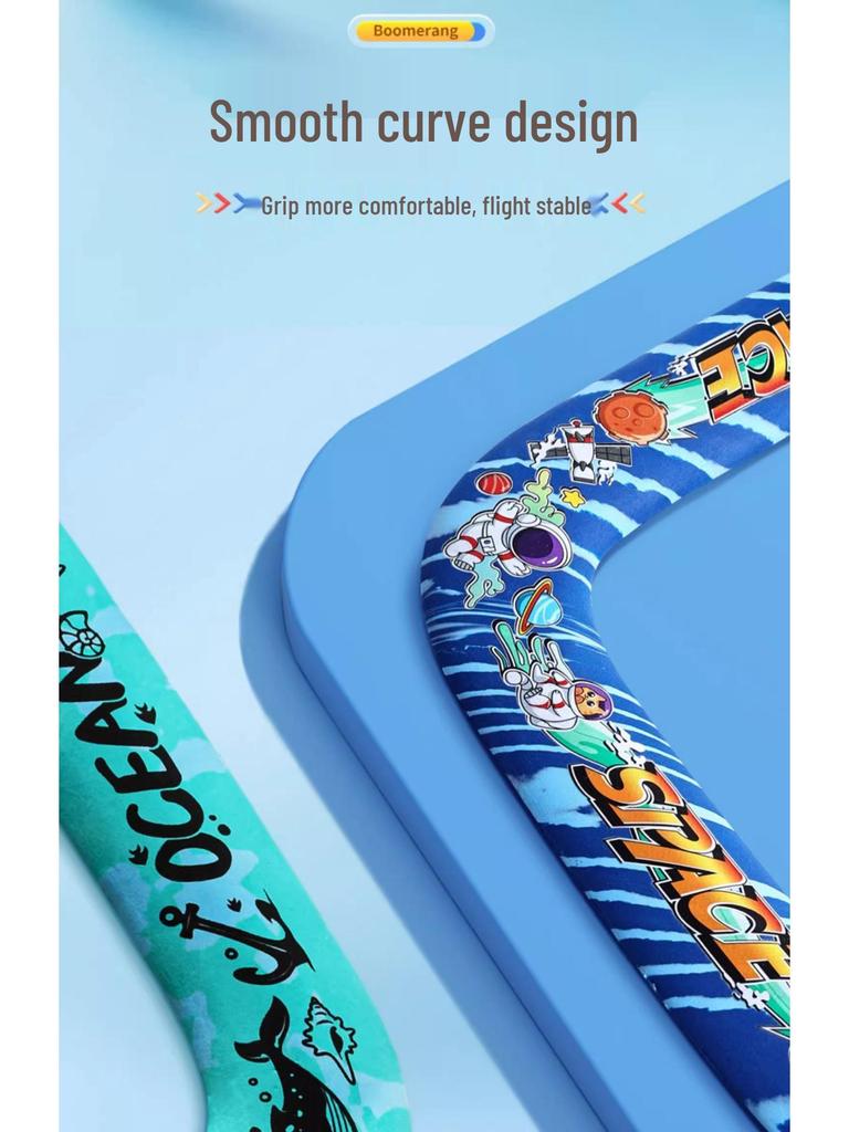 Children's Soft EVA Foam Boomerang - Hand-Thrown Outdoor Sports Toy