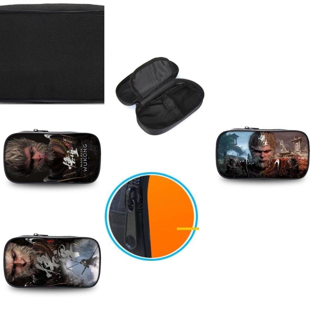 Versatile Black Myth Wu Kong Large Capacity Pencil Case For School Supplies Organizing