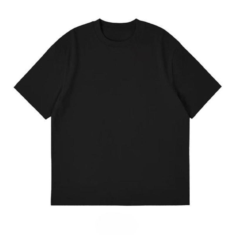 Heavyweight Tshirt Summer Solid Color White Short Sleeved Unisexs And Unisexs Fashion Ins Pure Cotton Loose Japanese Versatile