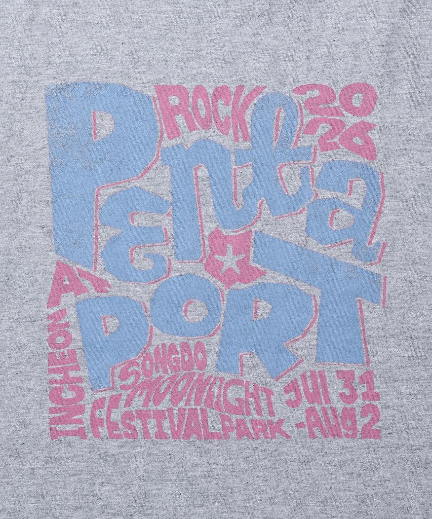 DISCUS ATHLETIC 2026 Pentaport Typo T-Shirt Melange Grey
