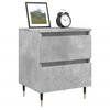 VidaXL Table de chevet gris béton 40x35x50 cm bois d’ingénierie 826868