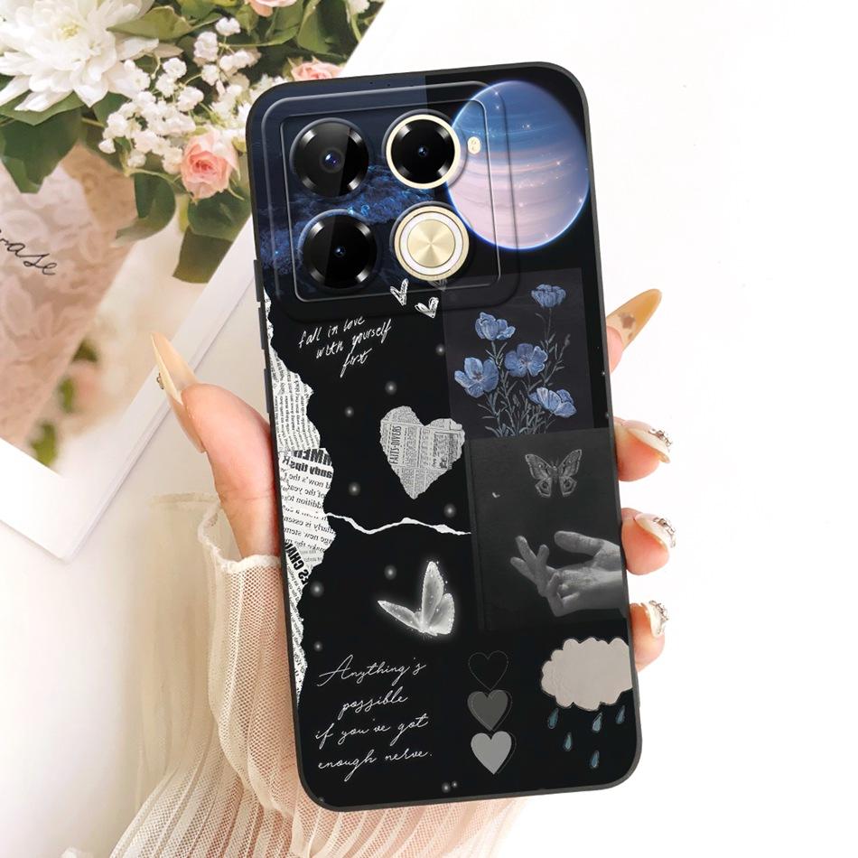For Infinix Note 40 Pro 4G 5G / Note 40 Pro+ / Note40 X6853 Fashion Dusk Beach Painting Phone Case Soft Silicone Covers Bumpers