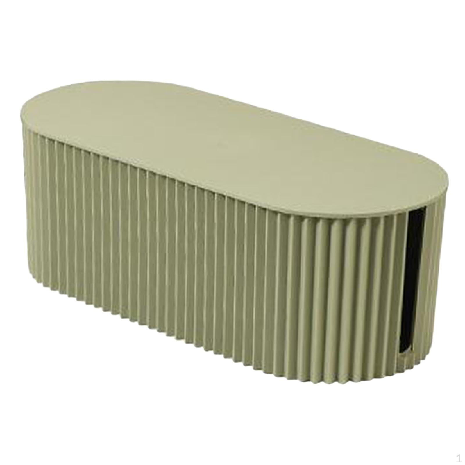 

Cable Management to Hide Wires Electrical Cord Computers Electrically Organizer Box 33x13x11cm Green