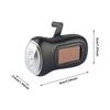 Hand Crank Solar Emergency Flashlight LED Rechargeable Power Bank Portable Outdoor Camping Gear for Home Use