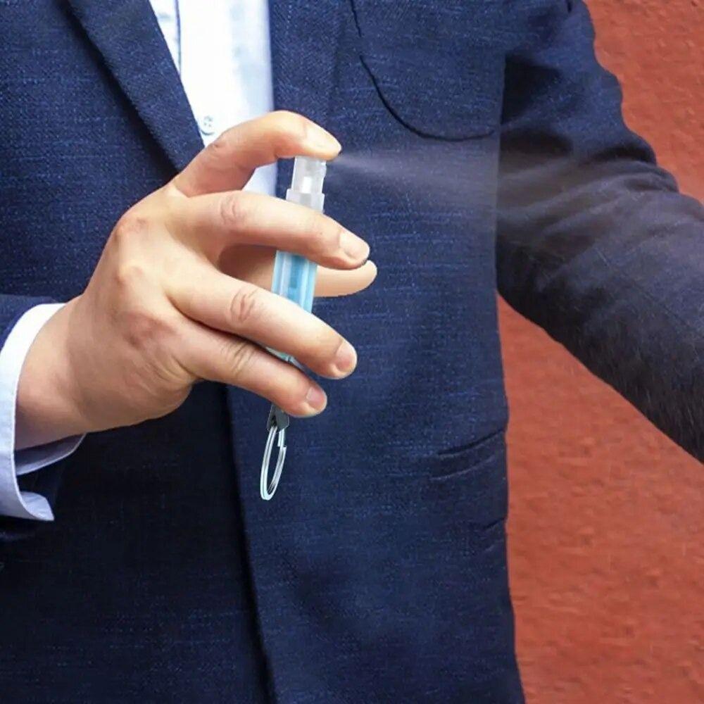 New Press Elevator Bottle With Keychain Spray Bottle Creative Spray Perfume Bottle  Men And Women