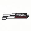 Adesivo Distintivo Metallo 3D JCW John Cooper Works Griglia Anteriore Emblema Portellone Posteriore Decalcomania