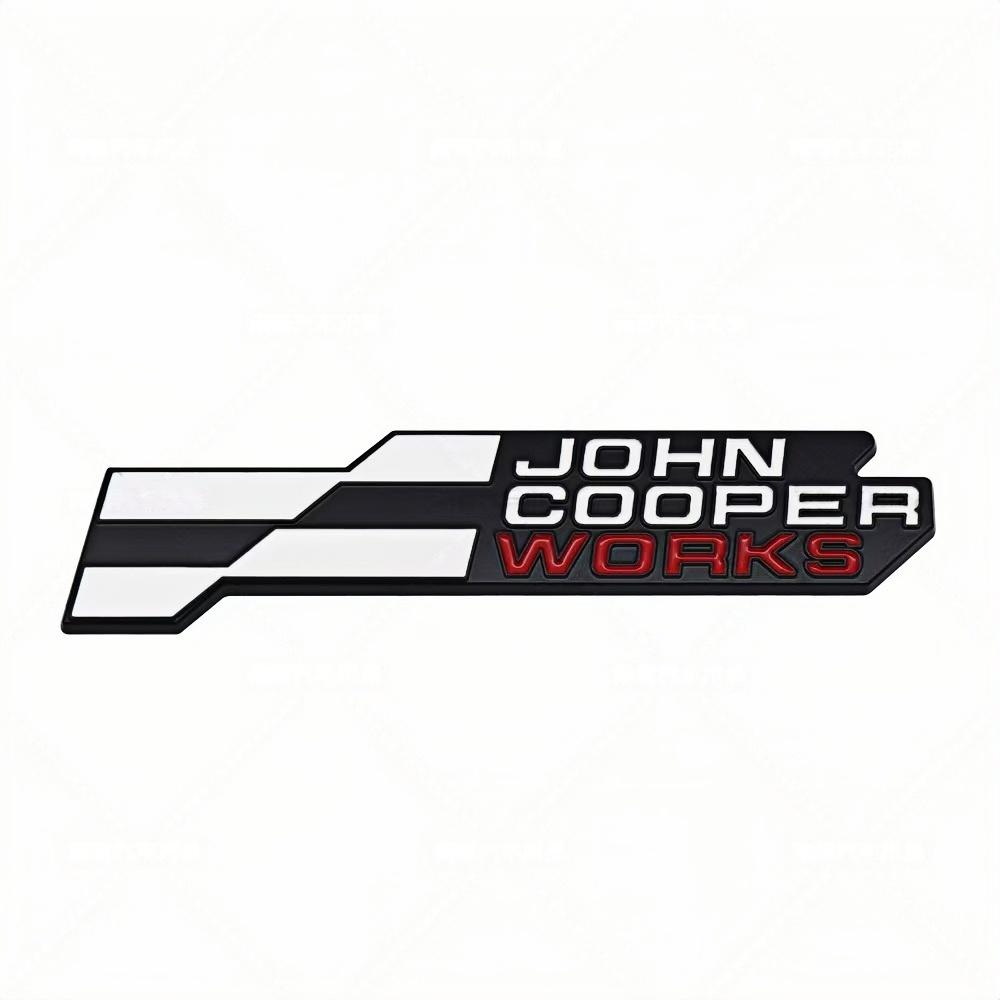 Adesivo Distintivo Metallo 3D JCW John Cooper Works Griglia Anteriore Emblema Portellone Posteriore Decalcomania